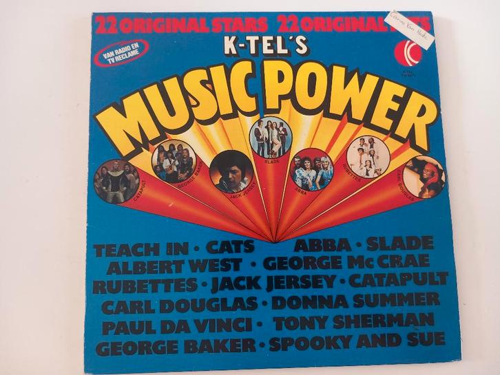 LP vinyle K-Tel's Music Power Soft Rock Synth Pop Disco Funk, CD & DVD, Vinyles | Compilations, Pop, 12 pouces, Enlèvement ou Envoi