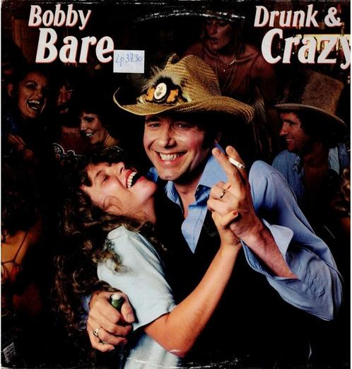 Vinyl, LP   -   Bobby Bare – Drunk And Crazy, CD & DVD, Vinyles | Autres Vinyles, Autres formats, Enlèvement ou Envoi