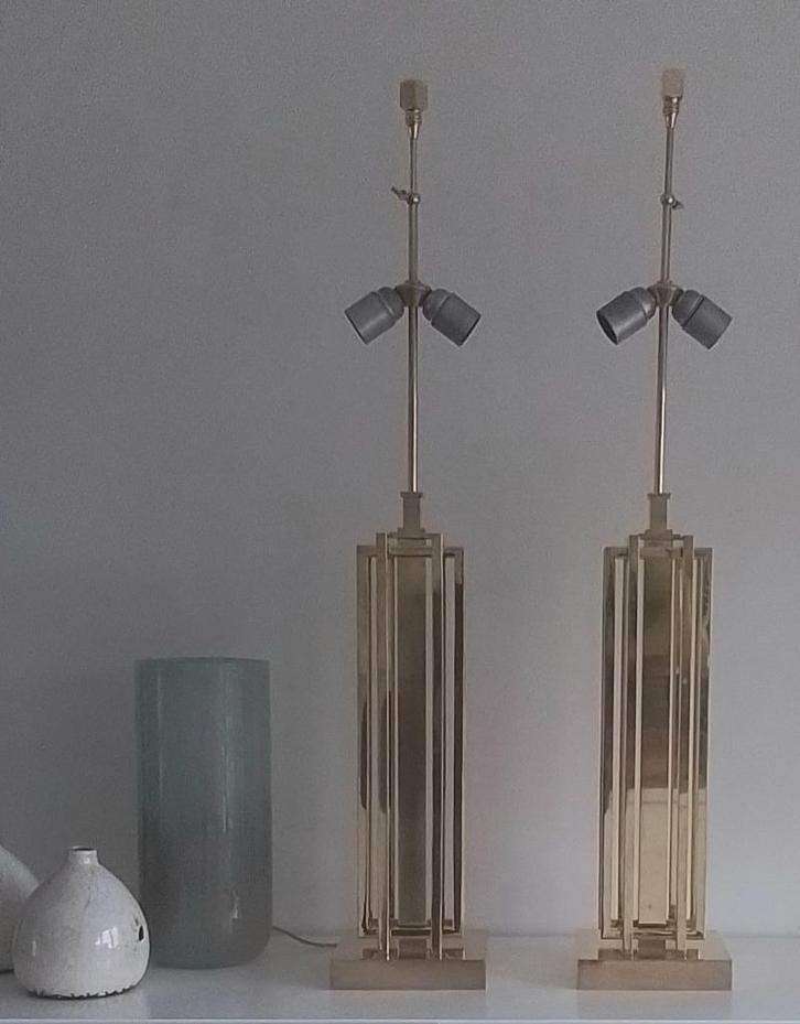 Tafellampen Hollywood Recency Stijl, Huis en Inrichting, Lampen | Tafellampen, Gebruikt, 75 cm of meer, Ophalen of Verzenden