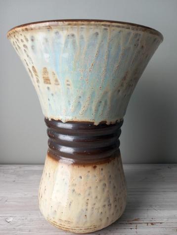 Vase vintage en grès de Bouffioulx signé Marcelus Aubry, Antiquités & Art, Enlèvement