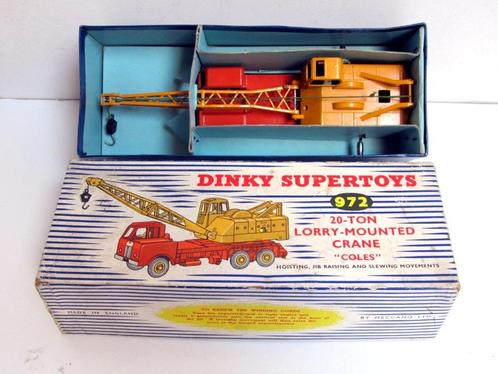 Dinky Supertoys 20-Ton Lorry-Mounted Crane N° 972 (1955-62), Hobby en Vrije tijd, Modelauto's | Overige schalen, Gebruikt, Bus of Vrachtwagen
