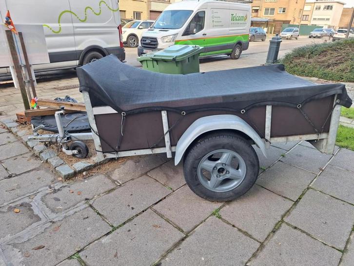 Enkel as aanhangwagen tot 750kg, Auto diversen, Aanhangers en Bagagewagens, Zo goed als nieuw, Verzenden