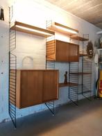 Nisse String wandmeubel met lectuurplank, retro jaren 60, Ophalen, Gebruikt, Met deur(en), 150 tot 200 cm