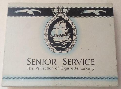 oude blikken doos Senior Service - sigaretten, Verzamelen, Blikken, Ophalen of Verzenden