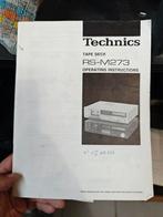 Technisch document RS-M273 TOP, Audio, Tv en Foto, Cassettedecks, Ophalen of Verzenden