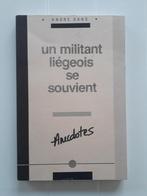 Un Militant Liégeois se Souvient - Tome I, André Dans, Utilisé, Enlèvement ou Envoi, 20e siècle ou après