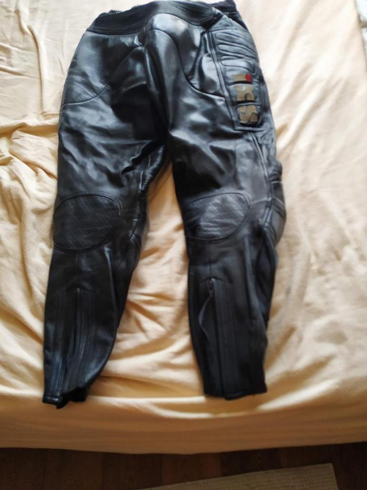 LEDEREN MOTORBROEK (DAMES), Motoren, Kleding | Motorkleding, Broek | leer, Dames, Tweedehands, Ophalen