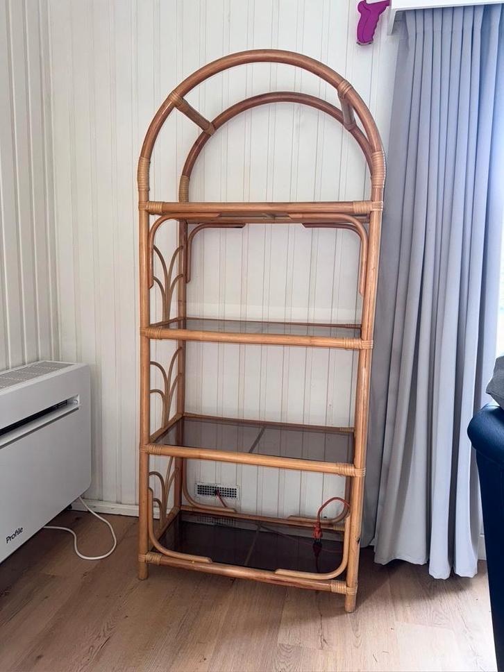 Bamboe schap, Huis en Inrichting, Woonaccessoires | Wandplanken en Boekenplanken, Zo goed als nieuw, Ophalen