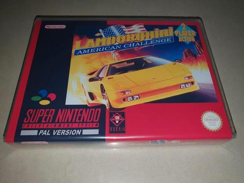 Lamborghini American Challenge SNES Game Case, Consoles de jeu & Jeux vidéo, Jeux | Nintendo Super NES, Comme neuf, Envoi