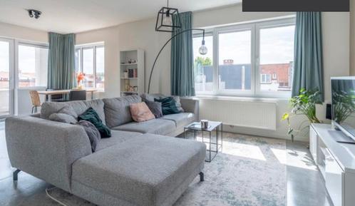 Zetel - hoekzetel, Huis en Inrichting, Zetels | Complete zithoeken, Zo goed als nieuw, Metaal, Stof, Ophalen