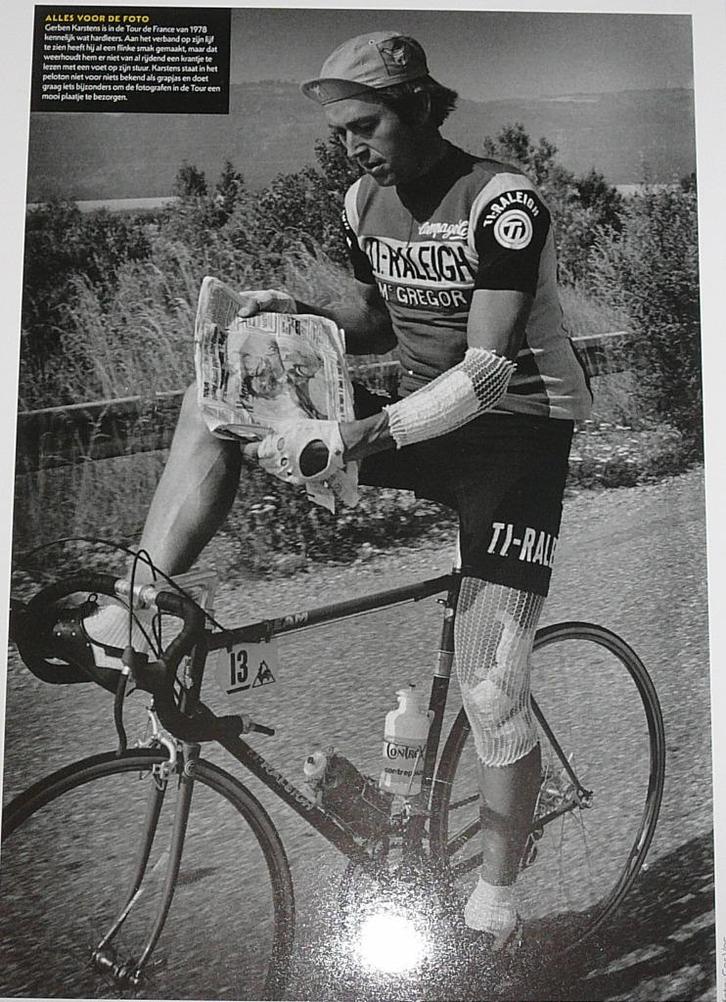 4 grote zwart-wit foto's uit de Tour De France(doos1️⃣6️⃣), Verzamelen, Sportartikelen en Voetbal, Ophalen of Verzenden