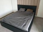 IKEA Malm tweepersoons bed 160x200, Huis en Inrichting, Slaapkamer | Bedden, Ophalen, Zwart, Tweepersoons, Zo goed als nieuw