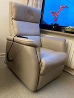 Lederen relaxzetel, Huis en Inrichting, Fauteuils, Ophalen, Zo goed als nieuw, 75 tot 100 cm, Tijdloos modern