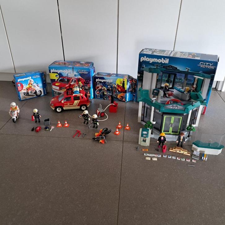 Playmobil City Action lot (4 sets), Kinderen en Baby's, Speelgoed | Playmobil, Gebruikt, Complete set, Ophalen