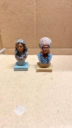 2 indianen hoofdjes, Verzamelen, Beelden en Beeldjes, Ophalen, Zo goed als nieuw, Mens