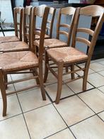 6 rieten stoelen