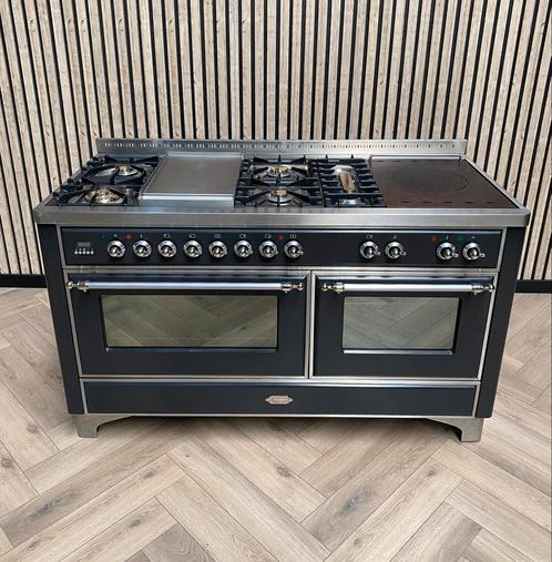 Réchaud Luxe Boretti Majestic 150 cm Gaz + Coup de Feu, Electroménager, Cuisinières, Comme neuf, Autoportant, 5 zones de cuisson ou plus