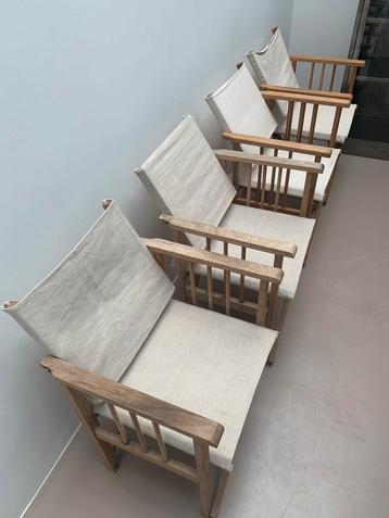 Lot de 4 chaises / fauteuils Africa «Habitat » beschikbaar voor biedingen