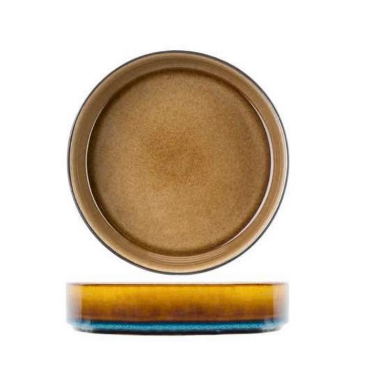 Set van 12 diepe borden Cosy&Trendy Quinta Amber, Huis en Inrichting, Keuken | Servies, Zo goed als nieuw, Bord(en), Aardewerk