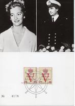 Carte postale Mariage Albert et Paola 1959, Collections, Comme neuf, Carte, Photo ou Gravure, Enlèvement ou Envoi