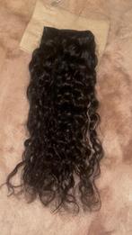 Curly clip-in extensions real hair NEW, Ophalen, Nieuw, Pruik of Haarverlenging