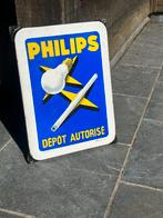 Plaque émaillée Philips, Collections, Marques & Objets publicitaires, Utilisé, Enlèvement ou Envoi