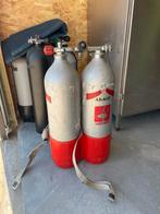 Vintage dubbel set, Ophalen, Gebruikt, Duikfles