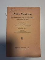 Nette manieren door L. De Paeuw., Ophalen of Verzenden