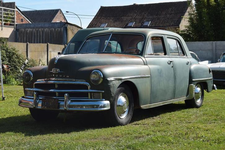 Plymouth Speciale Deluxe 1950, Auto's, Overige Auto's, Particulier, Benzine, Stadsauto, 4 deurs, Handgeschakeld, Groen, Beige