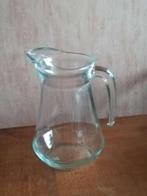 Glazen schenkkan of waterkan 1.5 liter, Huis en Inrichting, Glas, Overige typen, Gebruikt, Ophalen of Verzenden