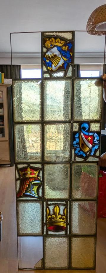 Glas in lood 150x54, Antiek en Kunst, Ophalen