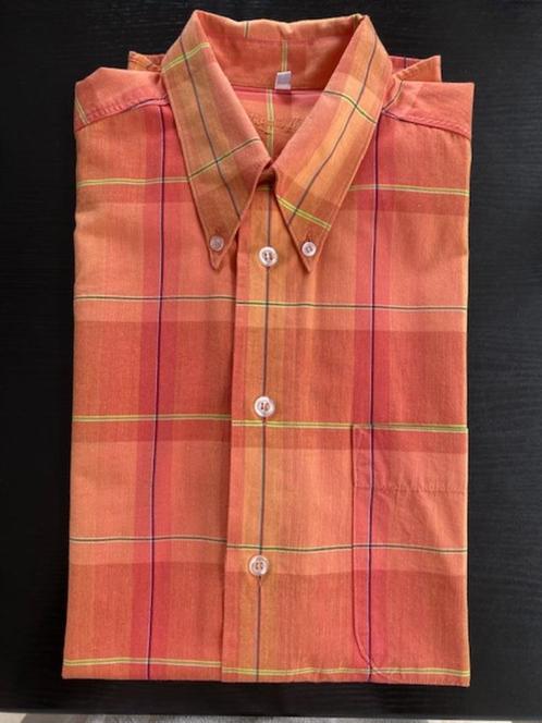 Heren / jongens hemd Angelo Litrico korte mouwen 39/40 M, Kleding | Heren, Overhemden, Zo goed als nieuw, Halswijdte 39/40 (M)