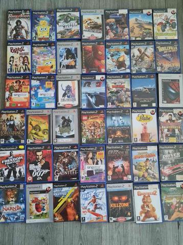 GROOT LOT 86 GAMES oude consoles aan 200 EURO WII, XBOX, PS2 beschikbaar voor biedingen