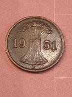ALLEMAGNE WEIMAR 1 Reichspfennig 1931 A, Enlèvement ou Envoi, Monnaie en vrac, Allemagne