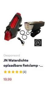 led fietslampen voor en achterlicht nieuw, Fietsen en Brommers, Batterij, Achterlicht, Nieuw, Ophalen of Verzenden