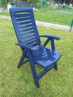 2 Chaises Hautes de Jardin Inclinables + Coussins Longs -, Ophalen, Zo goed als nieuw, Plastic