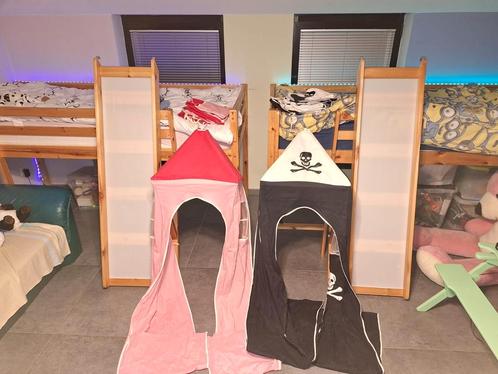 2 lits tobogan mezzanine et tour pour fille et garçon, Enfants & Bébés, Chambre d'enfant | Lits superposés & Lits mezzanines, Utilisé