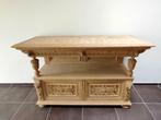 Massief eikenhouten dressoir in neorenaissancestijl, Ophalen, 150 tot 200 cm, Eikenhout, Néo-Renaissance