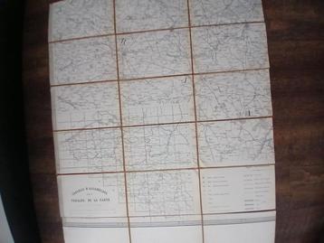Set oude landkaarten van België 1884 beschikbaar voor biedingen