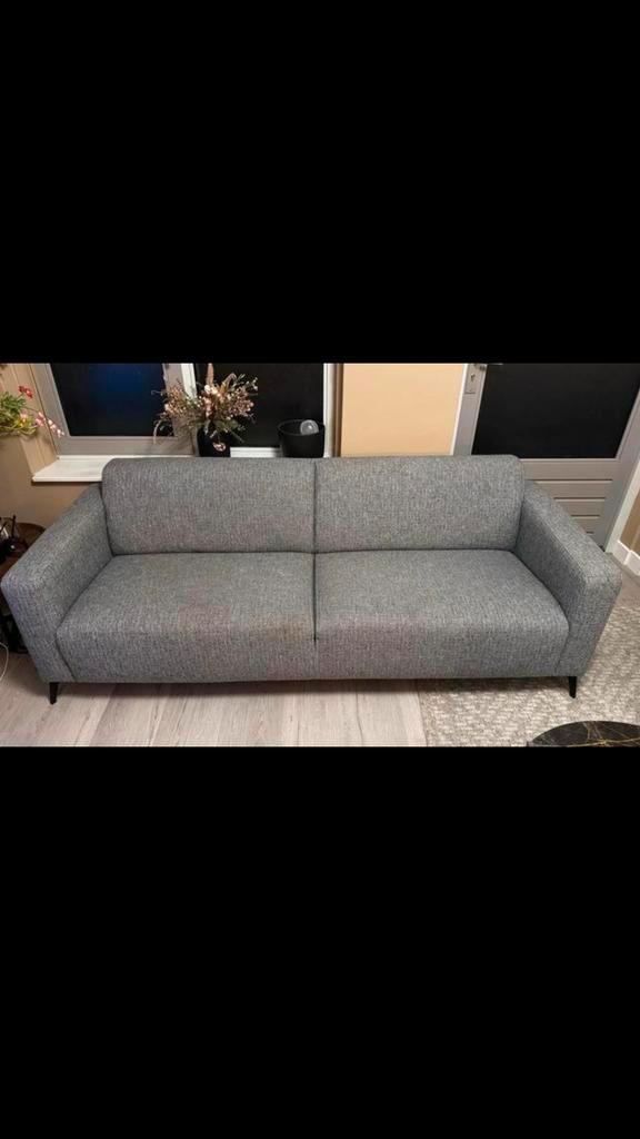 Moderne grijze zetel – stevige kwaliteit & strakke look, Tuin en Terras, Tuinsets en Loungesets, Gebruikt, Ophalen