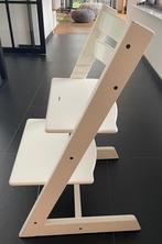 Witte tripp trapp Stokke stoel, Kinderen en Baby's, Kinderstoelen, Ophalen, Gebruikt, Meegroeistoel, Aanschuifbaar