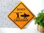 Metal Wall Plate Beach Crossings, Huis en Inrichting, Ophalen of Verzenden, Zo goed als nieuw