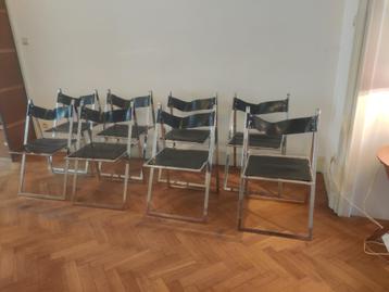 Set van 8 vintage designstoelen Geraci & Fontoni 1969 beschikbaar voor biedingen