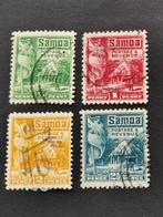 Samoa 1921 - hut en Nieuw-Zeelandse vlag, Ophalen of Verzenden, Gestempeld