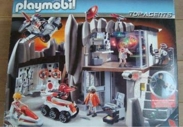 set 4875 Top Agents commandopost, Kinderen en Baby's, Speelgoed | Playmobil, Ophalen, Zo goed als nieuw, Complete set