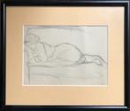 Slapende vrouw, tekening van Alice Frey, Antiek en Kunst, Kunst | Tekeningen en Fotografie, Ophalen of Verzenden