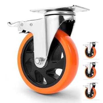 WEIBIDA 125 mm zwenkwielen tot 630 kg GRATIS LEVERING beschikbaar voor biedingen
