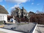 Paard gietijzeren paard met ridder, Antiek en Kunst, Ophalen of Verzenden