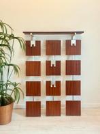 Vintage wandkapstok teak chroom jaren 60, 100 tot 150 cm, Zo goed als nieuw, Hout, Ophalen