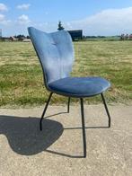 Laatste 4 showroomstoelen – Henders & Hazel in petrol blauw!, Ophalen, Blauw, Zo goed als nieuw, Vier